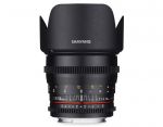 Samyang 50mm T1.5 VDSLR Objektiv für Sony E-Mount Seitenansicht