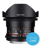 Samyang 8mm T3.1 VDSLR Fisheye II Objektiv für MFT Vorderansicht