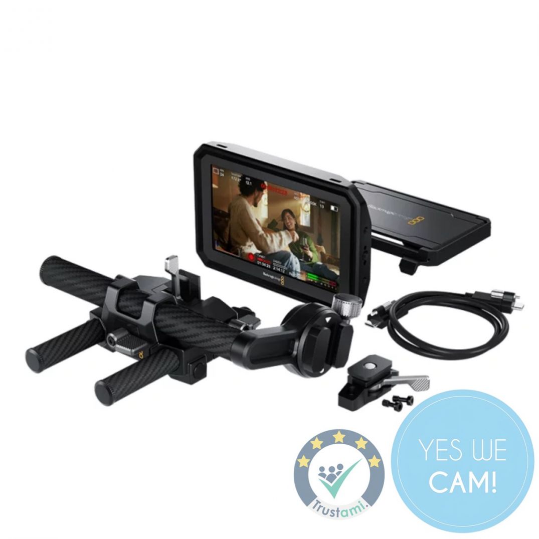 Blackmagic PYXIS Monitor EVF Kit mit 5-Zoll-HDR-Touchscreen und Zubehör im Überblick
