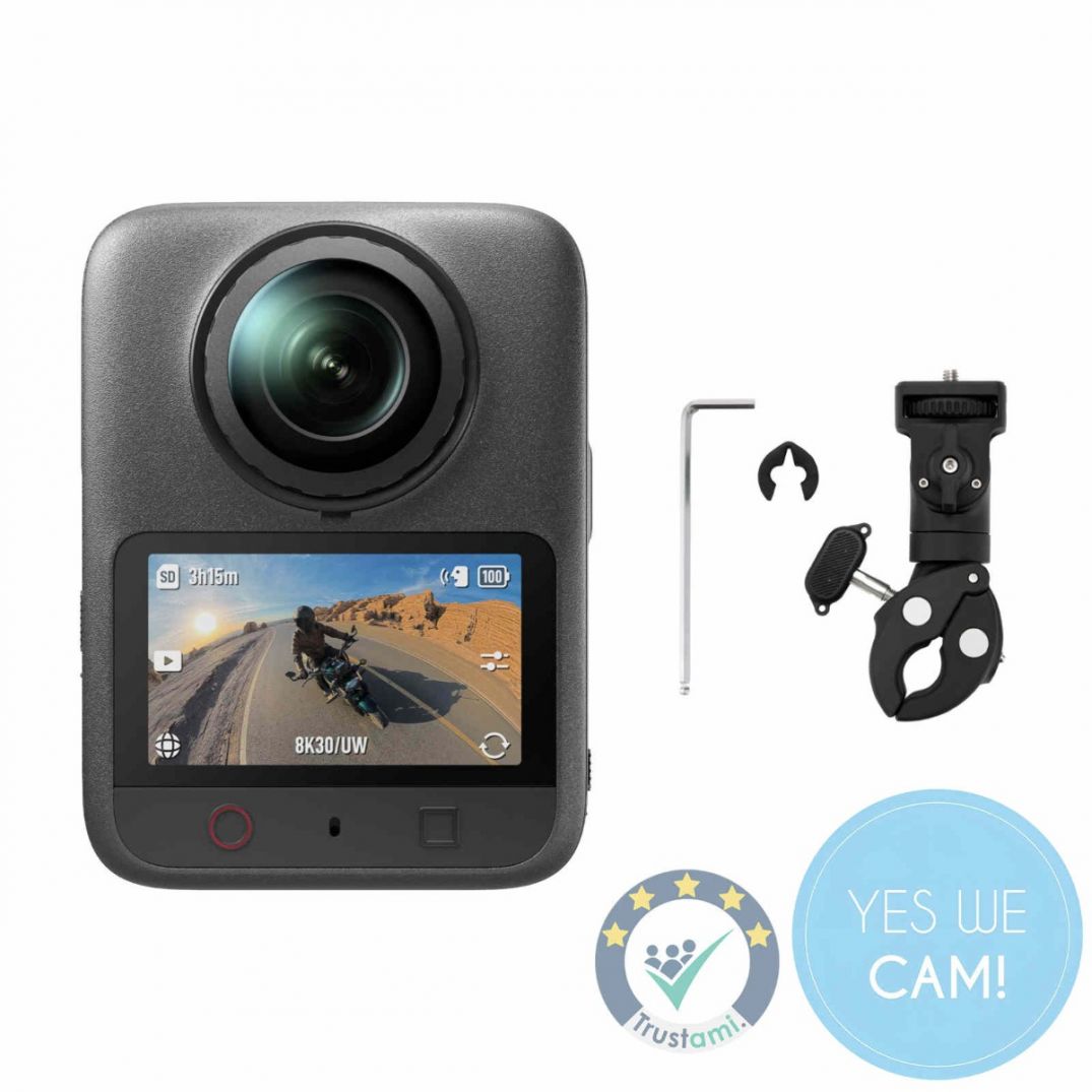 DJI Osmo 360 II Limitless Riding Combo mit Kamera, Schwerlastklemme und Montagezubehör