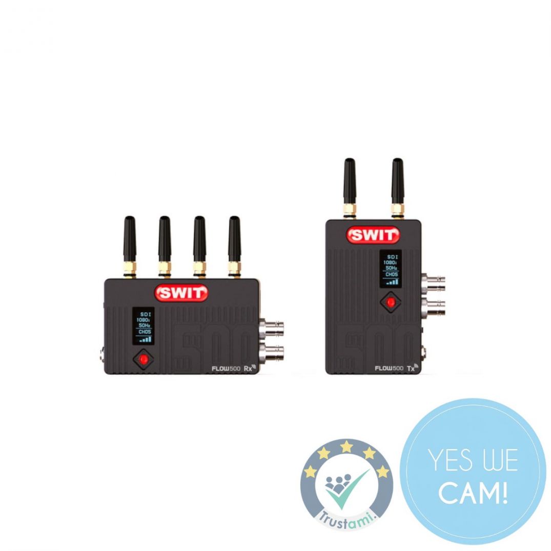 SWIT FLOW500 Wireless Video Transmitter und Receiver Frontansicht