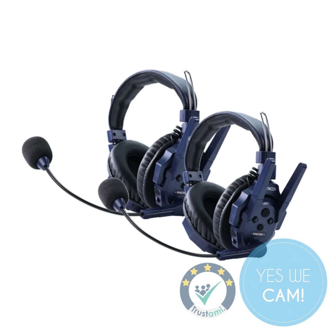 SYNCO 2 units Xtalk Master Headset Intercom - Dual Ear Vorderansicht