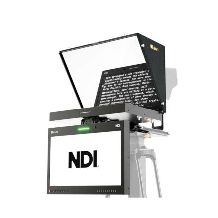 Ikan Aura 19" POE++ NDI Teleprompter & NDI Talent Monitor