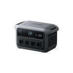 Mobile Anker SOLIX C2000 Gen 2 Powerstation mit AC-Ausgängen und integriertem Tragegehäuse in Schrägansicht