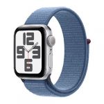 Apple Watch SE Aluminium Cellular 44mm Silber (Sport Loop winterblau) Guter Preis