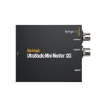 Blackmagic Design UltraStudio Mini Monitor 12G in der Draufsicht mit gekennzeichneten 12G-SDI-Fill-, 12G-SDI-Key- und HDMI-Ausgängen