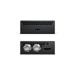 Anschlussübersicht des Blackmagic Design UltraStudio Mini Recorder 12G mit Thunderbolt 4, 12G-SDI, SDI Loop Out und HDMI 2.0