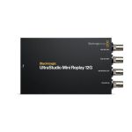 Blackmagic Design UltraStudio Mini Replay 12G in der Draufsicht mit Fill-, Key-, Monitor-Out- und 12G-SDI-In-Anschlüssen