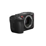 Canon EOS C50 Vollformat Cinema Kamera Gehäuse, schräge Frontansicht mit RF-Mount