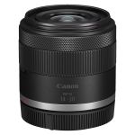 Leichtes Canon RF-S Zoomobjektiv auf Gimbal montiert für professionelle Videoaufnahmen unterwegs.
