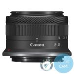 Kompaktes Zoomobjektiv für Canon EOS R APS-C Kameras bei einer Street-Fotografie-Aufnahme im Tageslicht.
