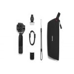 Lieferumfang der DJI Osmo Pocket 4P Standard Combo mit Kamera, Fülllicht, Griff, USB-C-Kabel, Handschlaufe und Transporttasche