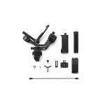 Lieferumfang des DJI RS 5 mit Gimbal, Akkugriff, Schnellwechselplatten und Zubehör