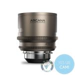 DZOFILM Arcana Prime 75mm T2.1 1.5X Anamorph Vollformat Cine-Objektiv in Frontansicht mit PL-Mount