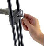 LIBEC QL40B Stativ mit Quick-Lock-System bei der Höhenverstellung im Detail