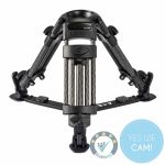 LIBEC TK-210C Carbon Baby-Stativ in niedriger Low-Angle-Position mit Bodenmittelspinne