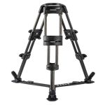 LIBEC TK-210C 2-stufiges Carbon Baby-Stativ ausgezogen mit 100-mm-Halbschale