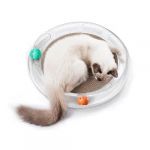 PETKIT 4 in 1 Kratzspielzeug und Körbchen für Katzen austauschbares Kratzbrett 
