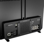 Detailansicht der SmallHD OLED 16 Rückseite mit 12G-SDI, HDMI, Ethernet, USB, XLR-Stromanschluss und Zubehör-Stromausgängen
