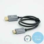 ZILR 4Kp60 1m Full to Mini HDMI Kabel mit HDMI Typ A und Mini HDMI Typ C Anschluss