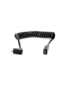 Atomos Right-Angle Micro HDMI auf Mini HDMI Spiralkabel