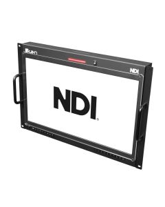 Ikan Aura 19" PoE++ NDI Teleprompter Gesamtansicht des NDI-Teleprompters mit Monitor
