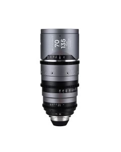 LAOWA Sunlight 70–135mm anamorphischen Cine Zoomobjektivs mit Fokus- und Zoomskalen