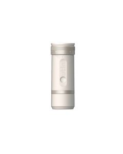 OutIn Fino Sandstone White tragbare elektrische Kaffeemühle in Weiß mit kompaktem Gehäuse 