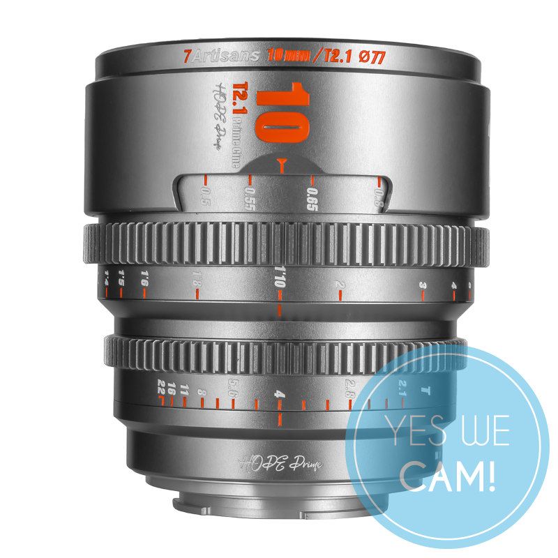 7Artisans Hope 10mm T2.1 titangrau f. Fuji X S35 Weitwinkelobjektiv