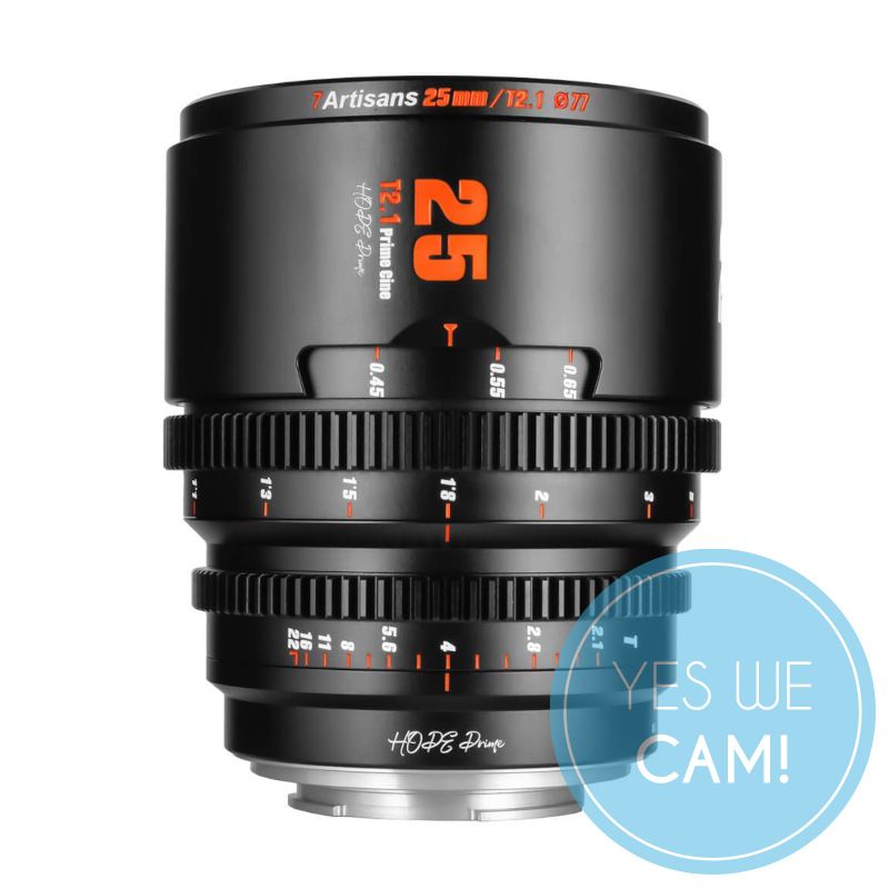 7Artisans Hope 25mm T2.1 schwarz f. Fuji X S35 Objektiv
