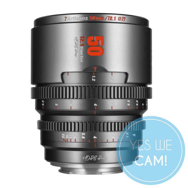7Artisans Hope 50mm T2.1 titangrau f.CanonRF S35 Filmemacher