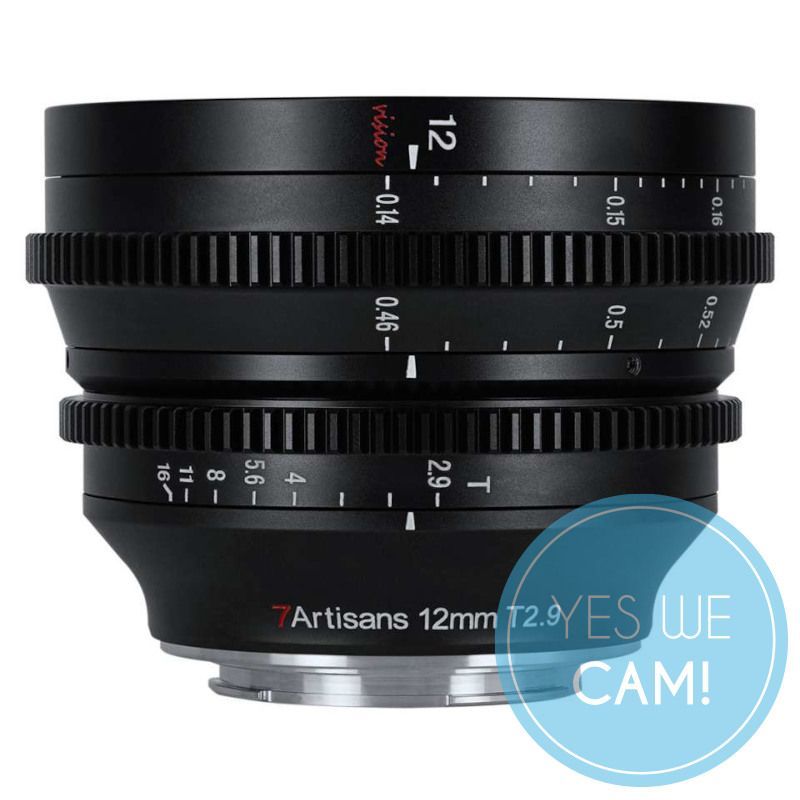 7Artisans Vision 12mm T2.9 für Sony E APS-C Weitwinkelobjektiv