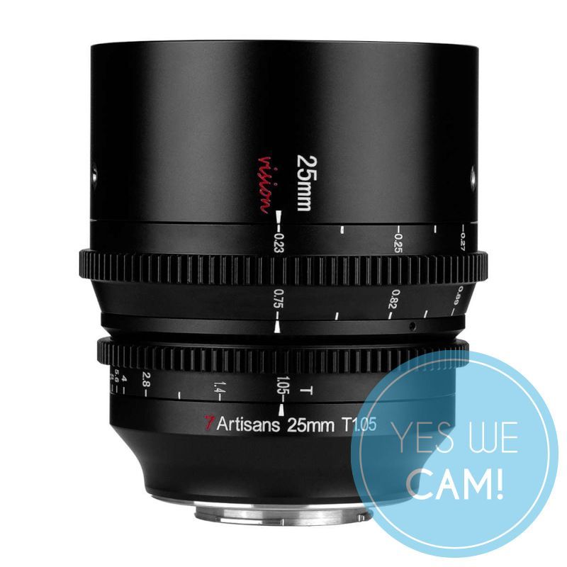 7Artisans Vision 25mm T1.05 für Sony E APS-C Weitwinkelobjektiv