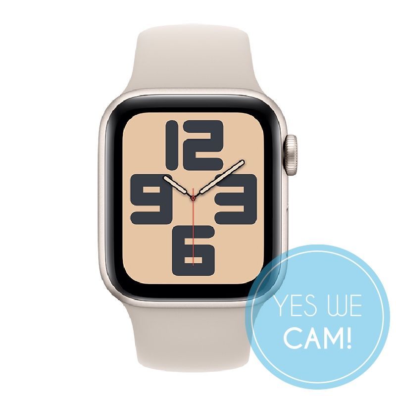 Apple Watch SE Aluminium Cellular 40mm Polarstern (Sportarmband polarstern) S/M Uhr