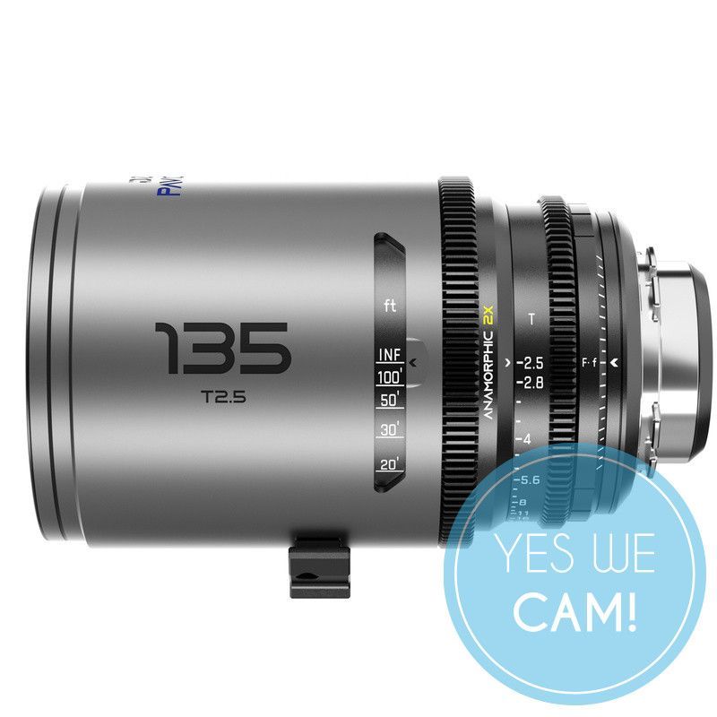 DZOFILM Pavo 2x anamorphic Prime 135mm T2.5 - Blue Coating - PL&EF mount imperial