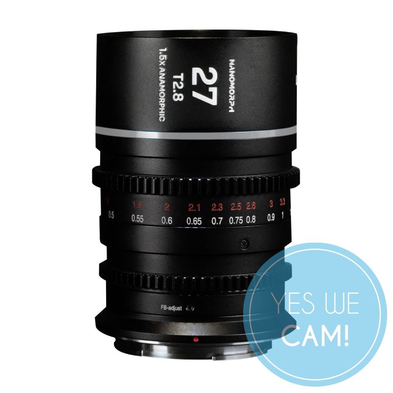 LAOWA Nanomorph 27mm T2.8 1.5X S35 silber-Sony E Naheinstellungsgrenze