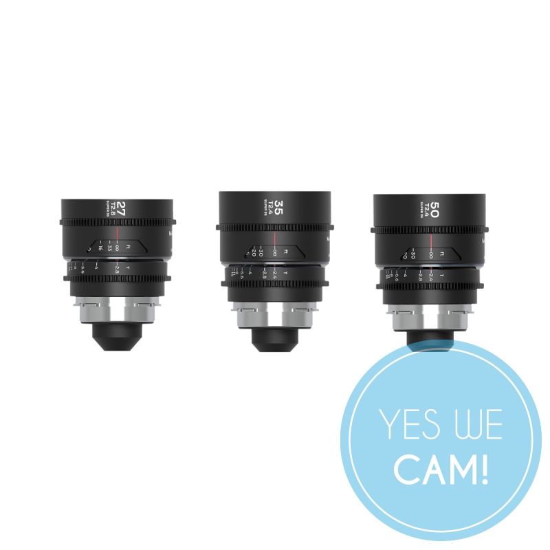 LAOWA Nanomorph S35 Prime 3er-Set Arri PL - Silber Anamorphotisches Design