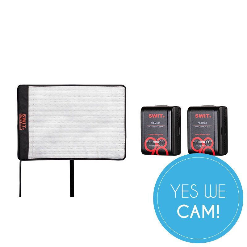 SWIT S-2620 LED-Light plus 2x PB-M98S Akku Kit Licht