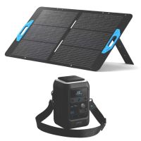 Komplettset aus Anker Solix DC300X Powerstation und Anker PS100 tragbar.