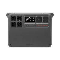 DJI Power 2000 EU von vorne mit Anschlüssen