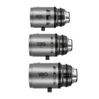 DZOFILM Pavo 2x anamorphic Prime C set macro 65mm/180mm T2.8, 135mm T2.5 - Blue Coating - PL&EF mount - imperial