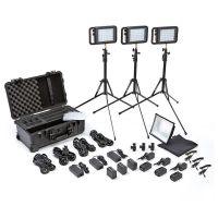 Litepanels Lykos+ Bi-Color Flight Kit with Battery Bundle - EU Set