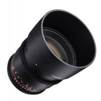 Samyang 85mm T1.5 VDSLR II Objektiv für Canon EF Seitlich