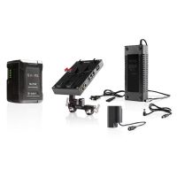 SHAPE 98 Wh Battery Kit D-Box Camera Power and Charger for Panasonic GH4, GH5 Series Ladegerät