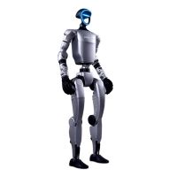 Unitree G1 EDU-U1 humanoider Roboter in stehender Pose vor weißem Hintergrund